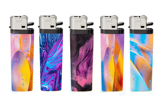Beautiful Design Flame Disposable Flint Stone Smoking Gas Lighter para o mercado europeu