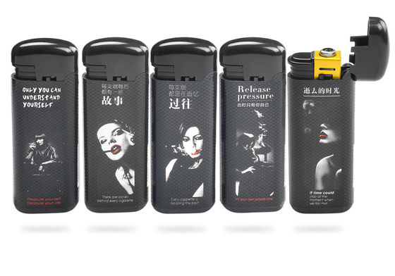 Personalização resistente ao vento Heavy Piezo Encendores Homens prime S Fumo Regalo E Recarregável