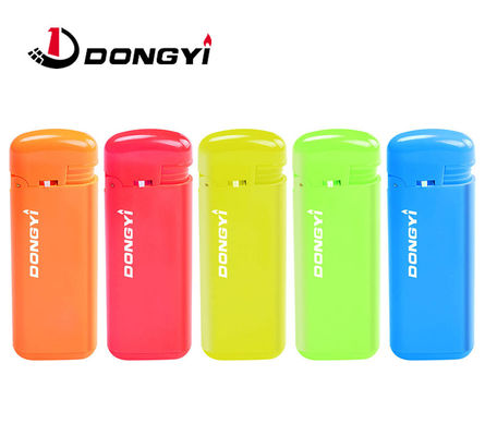 Logotipo do cliente Recarregável Windproof Electronic Lighter Plástico Solid Color para cozinha