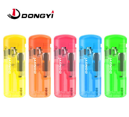 Logotipo do cliente Recarregável Windproof Electronic Lighter Plástico Solid Color para cozinha