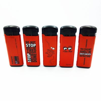 EUR Padrão Disponível Windproof Gas Lighter Dy-F008 Personalização