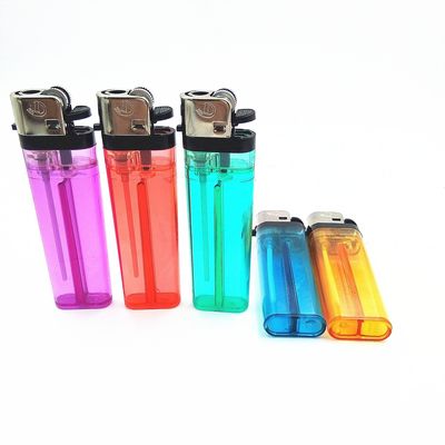 Cigarro personalizado Disponível Transparente Lighter Flint Modelo NO. DY-60 amostras US 20/Piece