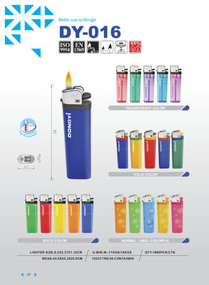 EUR Standard Flint Gas Lighter DY-016 Modelo de personalização N.O. DY-016