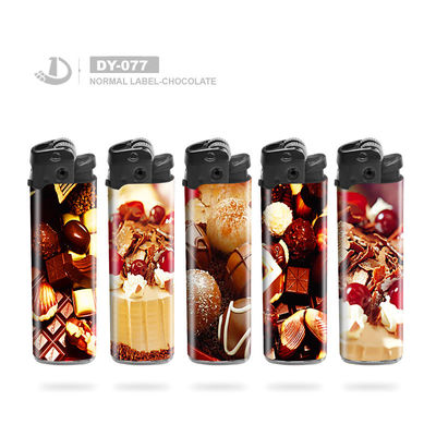 Personalização Pequim Opera Normal Etiqueta Impressão Flint gas lighter para fumo necessidades