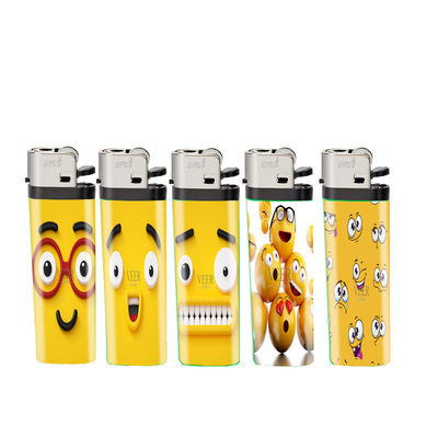 Beautiful Design Flame Disposable Flint Stone Smoking Gas Lighter para o mercado europeu