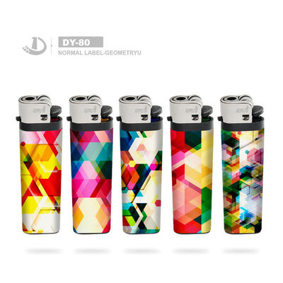 Beautiful Design Flame Disposable Flint Stone Smoking Gas Lighter para o mercado europeu