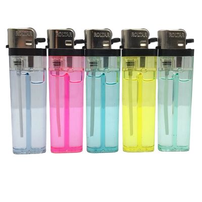 Cinco cores volúvel descartável Chaminé Lighter Roda Lighter de gás amostras US 0.02/Piece
