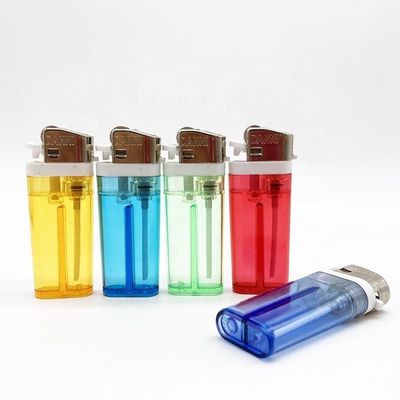 Linterna de roda de pedra padrão de tocha de cor transparente Linterna de cigarro personalizada