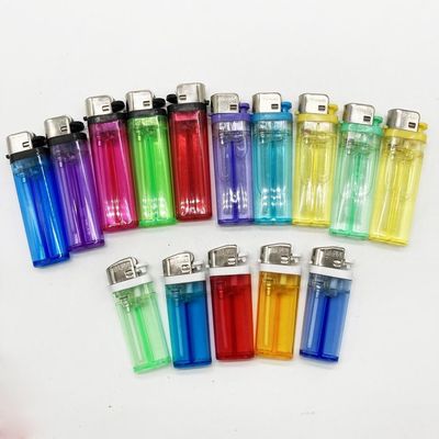 Linterna de roda de pedra padrão de tocha de cor transparente Linterna de cigarro personalizada