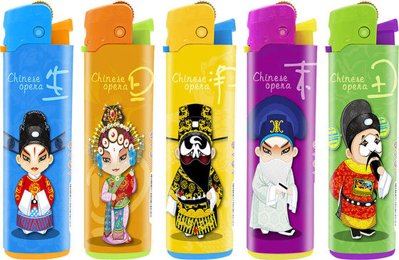 Modelo N.O. DY-077 Limpador de plástico descartável personalizado com cigarro de gás de impressão grande