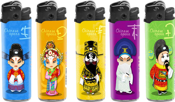 Modelo N.O. DY-077 Limpador de plástico descartável personalizado com cigarro de gás de impressão grande