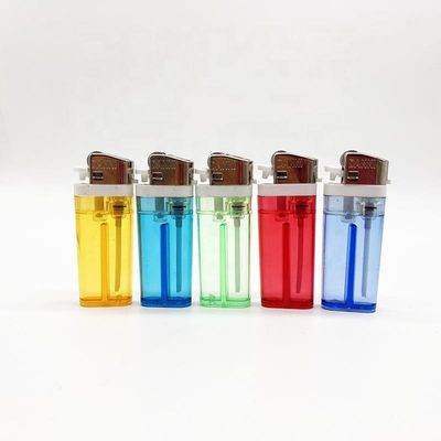 Modelo de plástico N.O. DY-60 Cigarro de cor transparente Linterna a gás de pedra com consumo