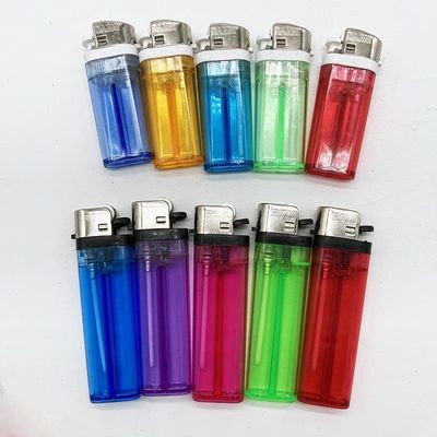 Modelo de plástico N.O. DY-60 Cigarro de cor transparente Linterna a gás de pedra com consumo