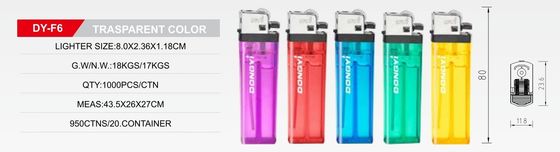 Dongyi Hexagonal Flint Disposable Gas Cigarette Lighter com 30 dias de garantia de devolução