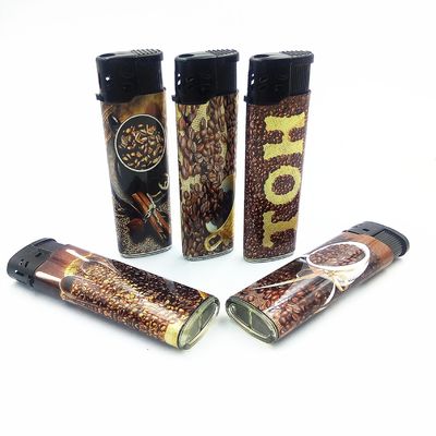 Pedido personalizado Design de rótulo de cinco cores Lâmpada de gás para cigarro Cap de vento de níquel