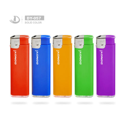 8.0*2,5*1,0cm Acendedor eletrónico de cigarro descartável com logotipo personalizado Modelo N.O. DY-057