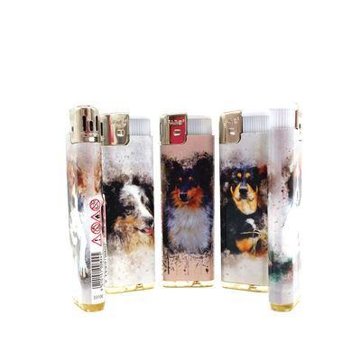 Certificação ISO9001 Cigarro personalizado Butano de gás plástico Electric Disposable lighter