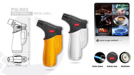 Acessórios eletrônicos de fumo Cigarro isqueiro Jet Flame Torch Gas isqueiro personalização