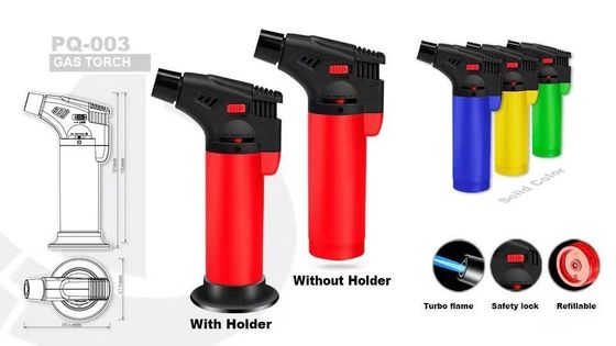Opção de personalização Windproof Jet Flame Rechargeable Gas Torch Lighter