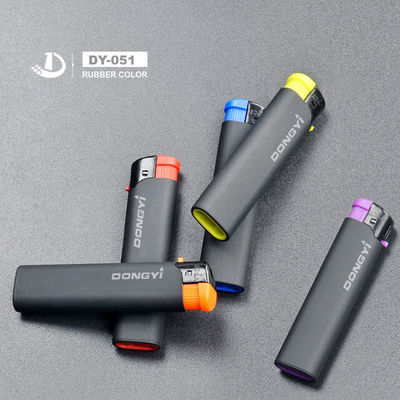 20 a 35 dias Tempo de entrega Cor de borracha personalizada Cr Longo Lighter Elétrico
