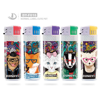 Dy-F016 Modelo de isqueiro à prova de vento com gás solicitação personalizada e 1 peça Min.Order