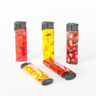 82*24,2*12,3mm Reabastecível Alumínio de zinco de plástico Disponível Electronic Butane Gas Lighter