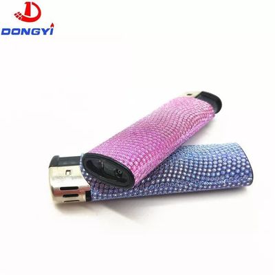 Customização Importação de cigarros de reabastecimento direto Lighter elétrico com adesivo Diamante Dy-007