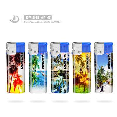 Candeeiro elétrico de cor creme com logotipo personalizado e modelo eletrônico NO. DY-818