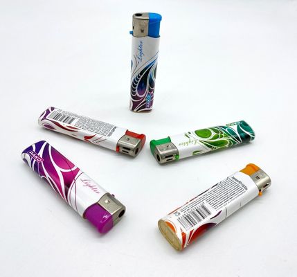 Lâmpadas de gás de pedra logotipo personalizado vela isqueiro de cigarro plástico chama isqueiros de gás