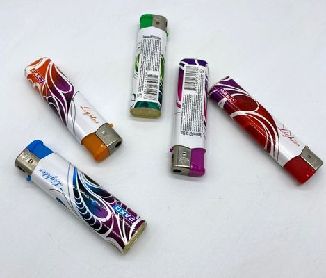 Lâmpadas de gás de pedra logotipo personalizado vela isqueiro de cigarro plástico chama isqueiros de gás