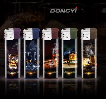 POM Material Gas de cozinha Electronic Lighter de plástico para alta eficiência de impressão