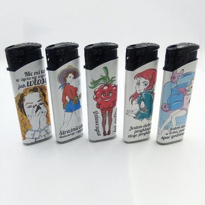 Tocha 2022 Dongyi Custom Logo Cigarro Ligador Elétrico com Lovely Girl 8.1*2.58*1.14CM