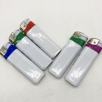 Ignição elétrica de plástico de cor branca para o isqueiro de cigarro mais barato 8.22 * 2.49 * 1.18CM