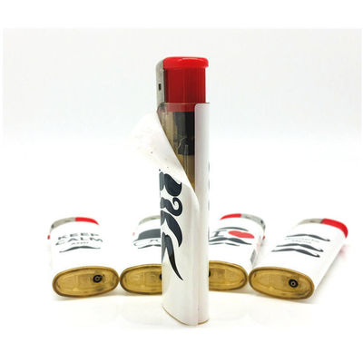 Cigarro personalizável, isqueiro elétrico com adesivos plásticos.