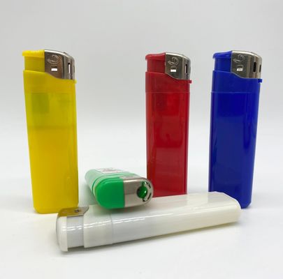 82.2*24.9*11.8mm Acendedor de plástico com chama ajustável e função recarregável