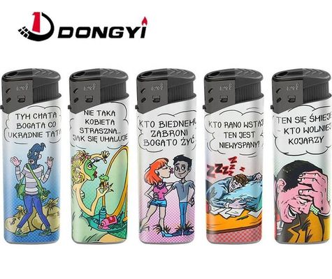 Disponível etiqueta personalizada Linterna de fumo com Cool Dog Dongyi etiqueta personalizada descartável