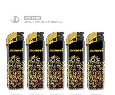 Rótulo personalizado Golden Mandala Moda Cigarro Acendedor eletrônico para gás de cozinha