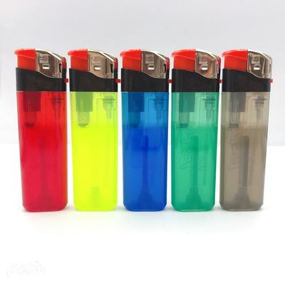 Modelo N.O. DY-588 Dispositivo de cor transparente Corpo de isqueiro a gás de cigarro com padrões