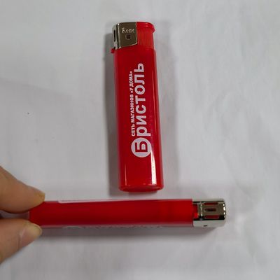 Linterna eletrônica de plástico de cor de borracha preta para design magro