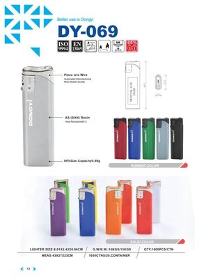 Pedido personalizado Modelo N.O. DY-069 Acendedor Elétrico Piezo de Design Moderno de Plástico