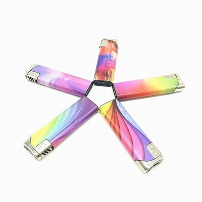 Novidade Flip Electronic Flip Piezo Lighter de plástico 8.01*2.43*0.96CM Amostragens US 0.01/Piece