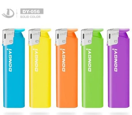 Fumo Fresco de cor sólida Briquete de plástico Lighter elétrico para promoção Durável