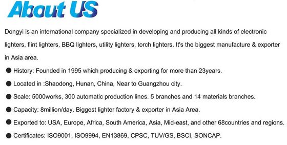 Exemplos de cozinha US 0.01/Piece Dongyi Windproof Gas Lighter com ISO99994 Dy-F001