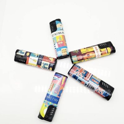 81 mm comprimento, resistente ao vento, fumador, isqueiro elétrico com logotipo e modelo personalizados, n.o DY-F001