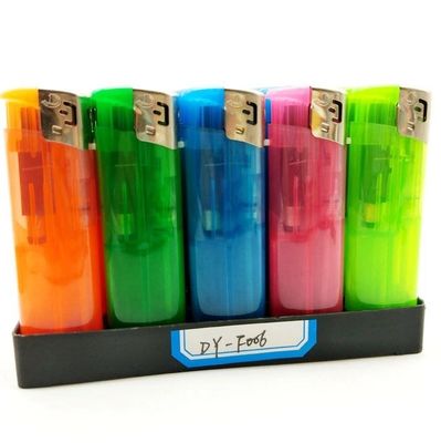 Dongyi Cool Sport estilo de plástico resistente ao vento acendedor de butano para fumar cigarros e OEM