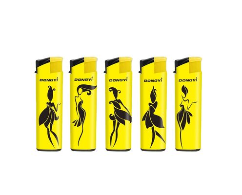 DY-F013 Modelo de Tocha Flame Dancer Sticker Windproof Lighter Personalização e Promoção