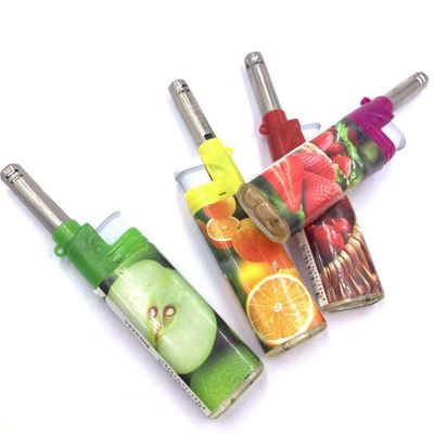 2021 Encendedores Lighters de churrasco de recarga eletrônica com ISO 9994 Lighter à prova de vento a gás