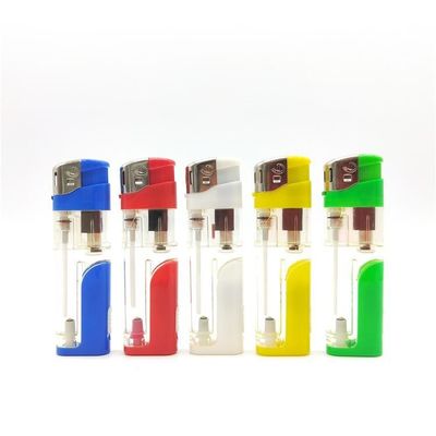 Cinco cores de plástico colorido LED Cakmak recarregável Electronic Gas cigarro isqueiro