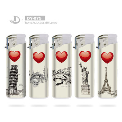 Dy-075 Style Disposable Electronic Lighter no Reino Unido com pedido personalizado