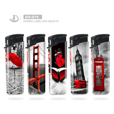 Dy-075 Style Disposable Electronic Lighter no Reino Unido com pedido personalizado